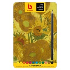 Bruynzeel drvene bojice Van Gogh Museum - Suncokreti u metalnoj kutiji 12 kom